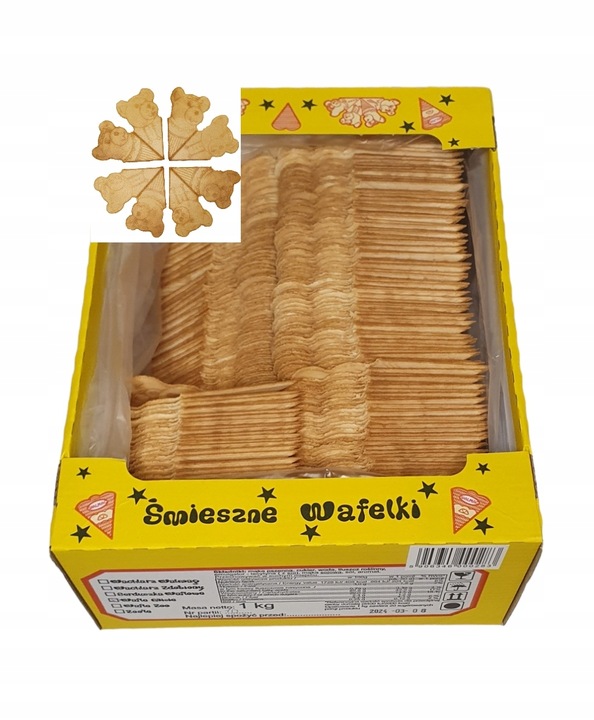 Walmag Wafle do lodów Misie 1 kg
