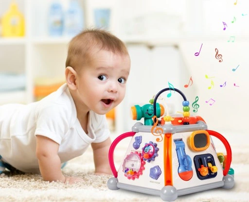 MULTIKOSTKA KOSTKA EDUKACYJNA INTERAKTYWNA DŹWIĘKI SENSORYCZNA DLA DZIECI