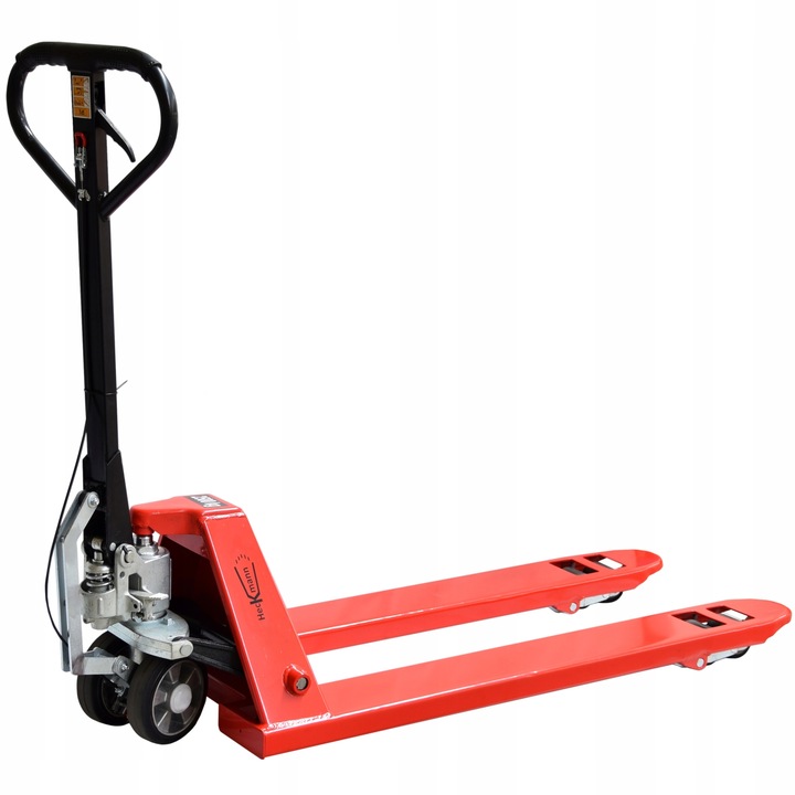 POLSKI PALECIAK ZE WSPOMAGANIEM I HAMULCEM 120x55cm 2.5t WÓZEK PALETOWY