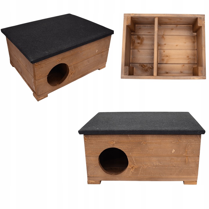 Drewniany Domek Dla Jeża Budka Legowisko Schronienie Dla Małych