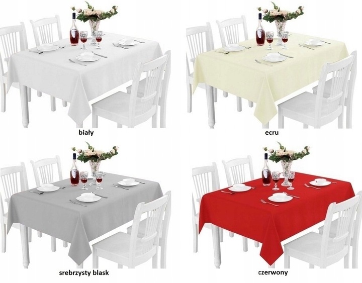 OBRUS GŁADKI MATOWY PRACTICAL 140x240 GRUBY KOLORY