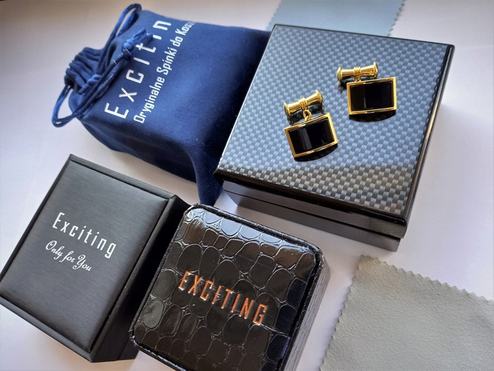 Pozłacane spinki do mankietów EXC Ciężarówka TIR dla Kierowcy Logistyka