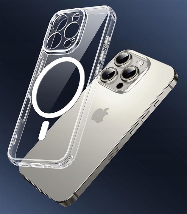 Etui do iPhone 16 Pro WZMACNIANE do MAGSAFE ANTI SHOCK CASE + Szkło 9H