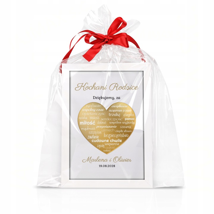 ŚLUBNE PODZIĘKOWANIA DLA RODZICÓW MAMY TATY OBRAZ RAMKA PLAKAT ŚLUB 3D