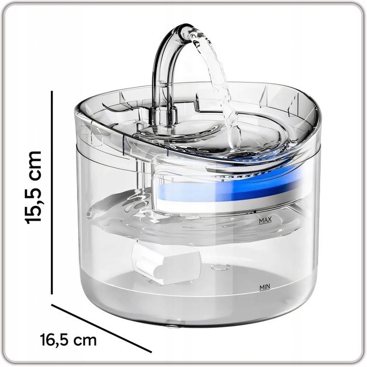 Poidło Poidełko Automatyczne Fontanna Wodna dla Kota Psa Filtr