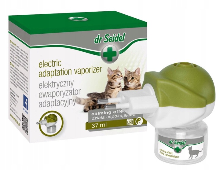 Dr Seidel ewaporyzator adaptacyjny dla kotów komplet (dyfuzor + wkład 37ml)