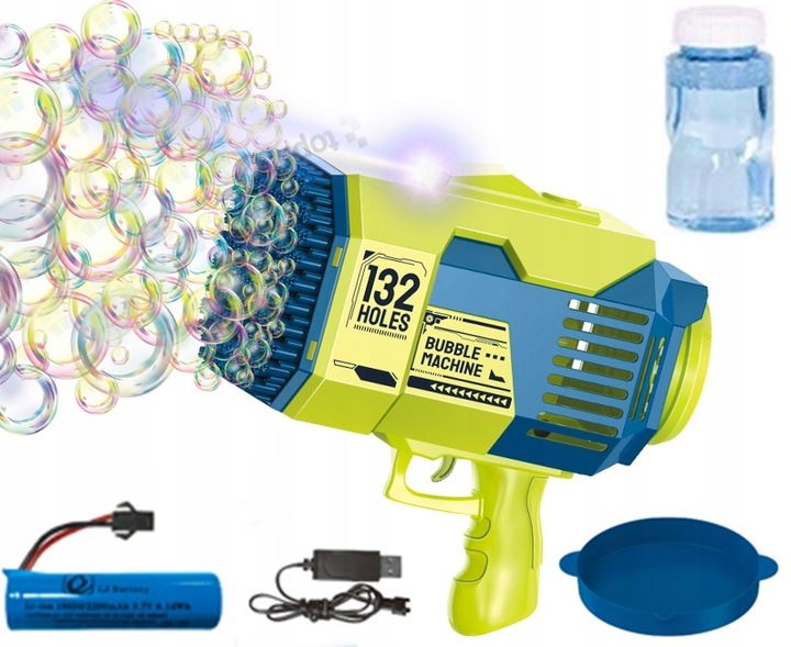 PISTOLET NA BAŃKI BAZOOKA DO BANIEK+ 2szt NAKŁADEK