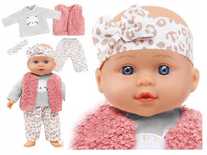 Lalka duża bobas mówi śpiewa interaktywna dwa języki uczy jak żywa butelka