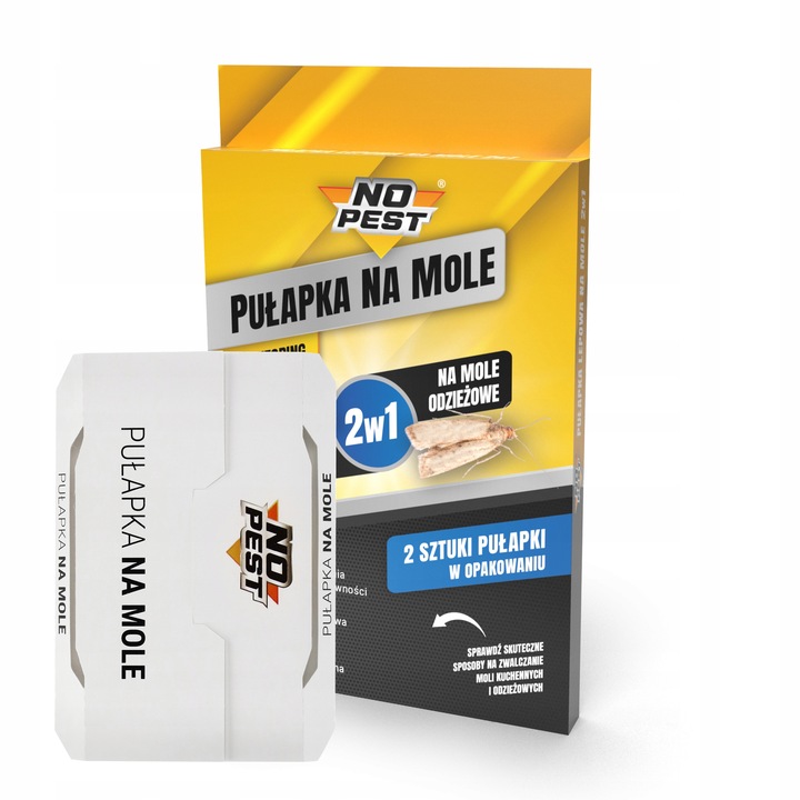 PUŁAPKA LEP NA MOLE SPOŻYWCZE KUCHENNE ODZIEŻOWE UBRANIOWE 2W1 5