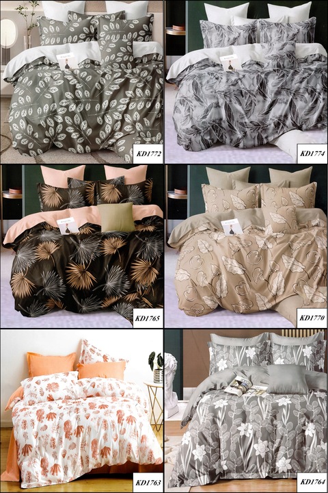 DWUSTRONNA POŚCIEL 100% BAWEŁNA 180X200 + 2 POSZEWKI 70x80 JESIENNA