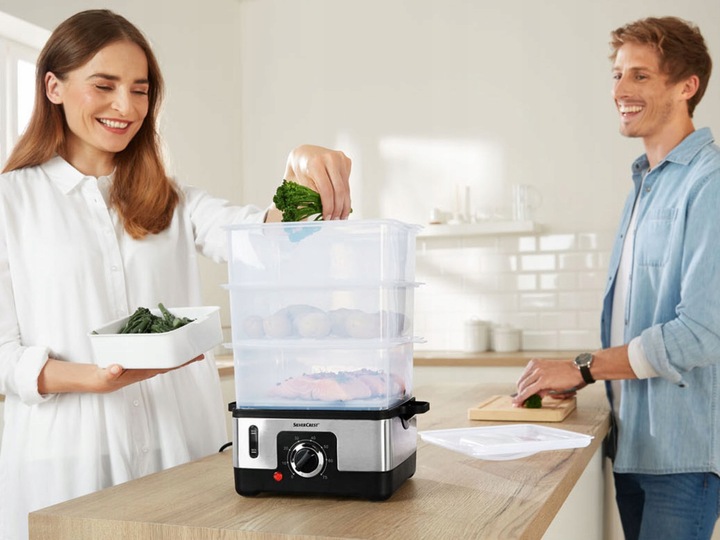 Parowar Elektryczny URZĄDZENIE DO GOTOWANIA NA PARZE pojemnik na ryż