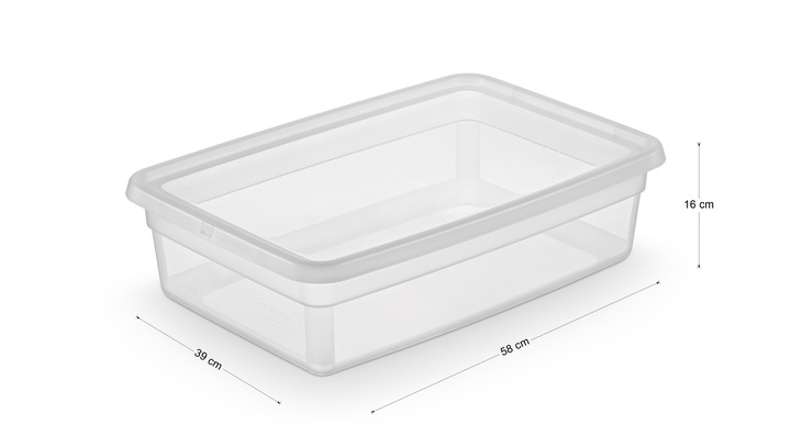 Pojemnik 29 l pod łóżko z pokrywą plastikowy organizer wolny od BPA