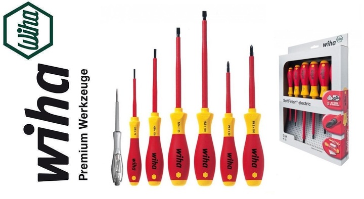 Zestaw wkrętaków izolowanych Wiha / wkrętaki dla elektryka 7 szt. /