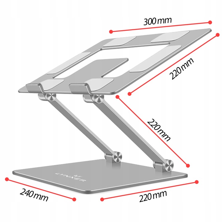 PODSTAWKA POD LAPTOPA / ERGONOMICZNY STOLIK POD LAPTOPA ZGODNY Z BHP LYNXER
