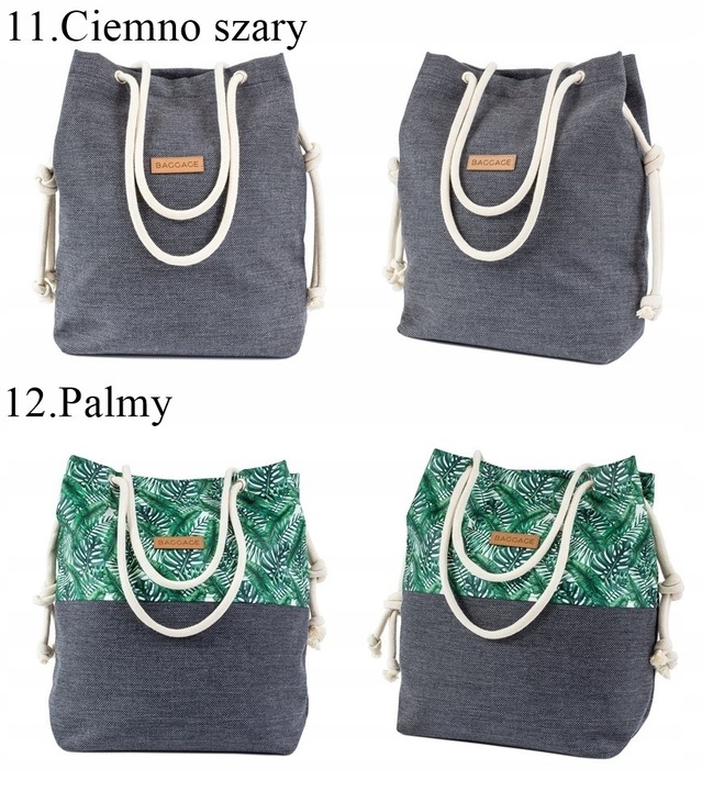 TOREBKA DAMSKA WOREK SHOPPER TORBA KWIATY BAGGAGE