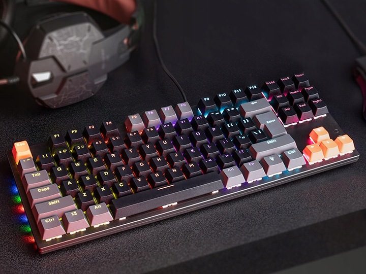 GAMINGOWA KLAWIATURA MECHANICZNA RGB ESPORTOWA TKL