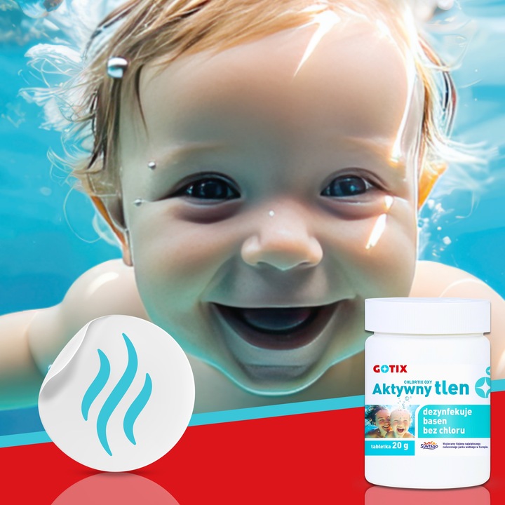 Aktywny Tlen do Basenu Jacuzzi SPA Chemia Basenowa bez Chloru Tabletki