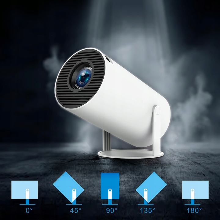 Projektor Rzutnik Android TV WiFi FULL HD Przenośny SMART Głośnik