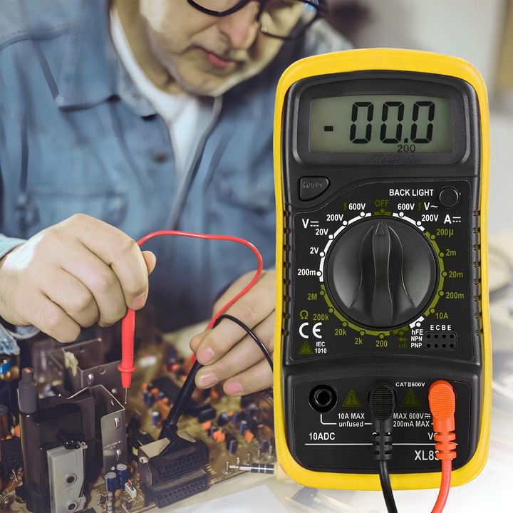 PROFESJONALNY MIERNIK CYFROWY MULTIMETR PRĄDU NAPIĘCIA UNIWERSALNY