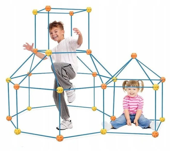 SŁOMKI KLOCKI KONSTRUKCYJNE DUŻE DO BUBOWANIA BAZY 340 elem.