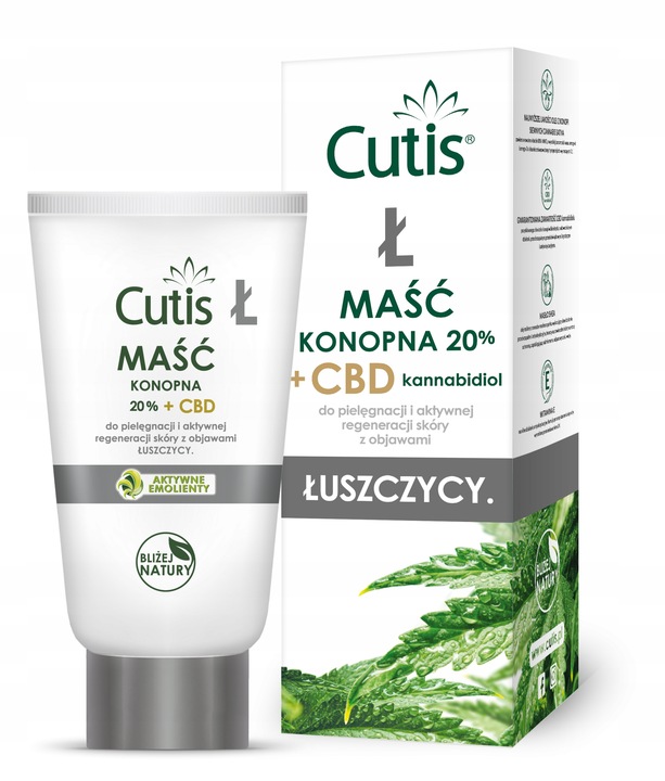 CUTIS Ł - ŁUSZCZYCA maść konopna 20% 120 ml
