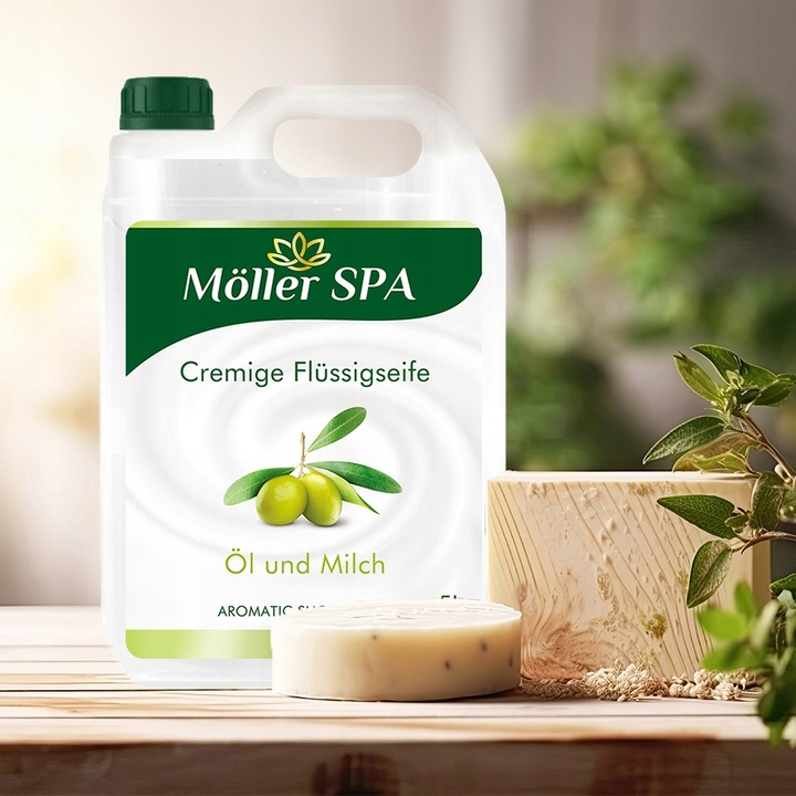 Möller SPA MLEKO I OLIWA ŻEL POD PRYSZNIC SHOWER GEL JAKOŚĆ PREMIUM 5L