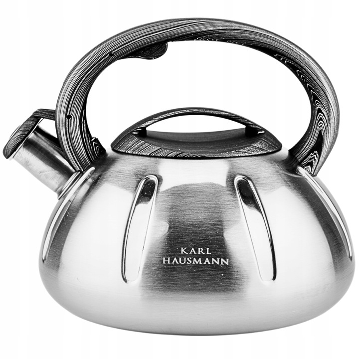 CZAJNIK na GAZ CZAJNIK SREBRNY 3L Z GWIZDKIEM POKRYWĄ RĄCZKA STAL