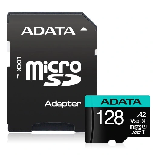 ADATA 128GB micro SDXC CL10 UHS U3 A2 V30 100MBs