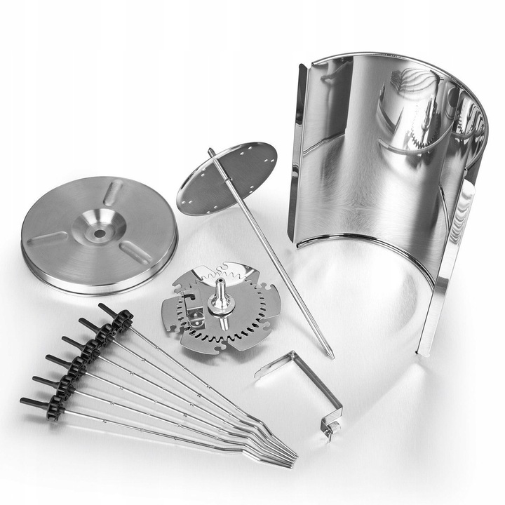 GRILL DO KURCZAKA KEBAB SZASZŁYKI OBROTOWY 360' 1400W