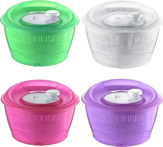 WIRÓWKA SUSZARKA CEDZAK DO SAŁATY WARZYW OWOCÓW 5L KOSZYK KOLORY JAKOŚĆ