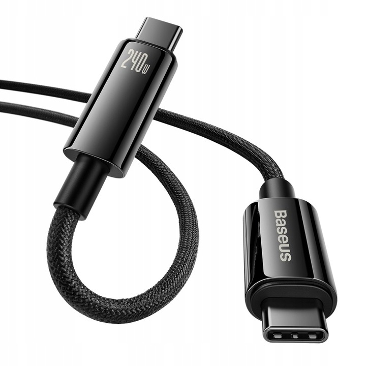 BASEUS MOCNY KABEL USB-C SZYBKIE ŁADOWANIE PRZEWÓD TYP-C 240W PD 3.1 QC 3M