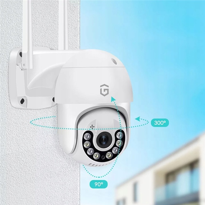 KAMERA ZEWNĘTRZNA IP WiFi OBROTOWA 8 MPX 8 MP 4K IP66 ZOOM 5X DETEKCJA