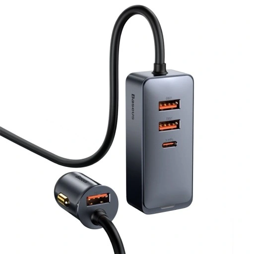 Ładowarka samochodowa Baseus 3x USB-A, USB-C