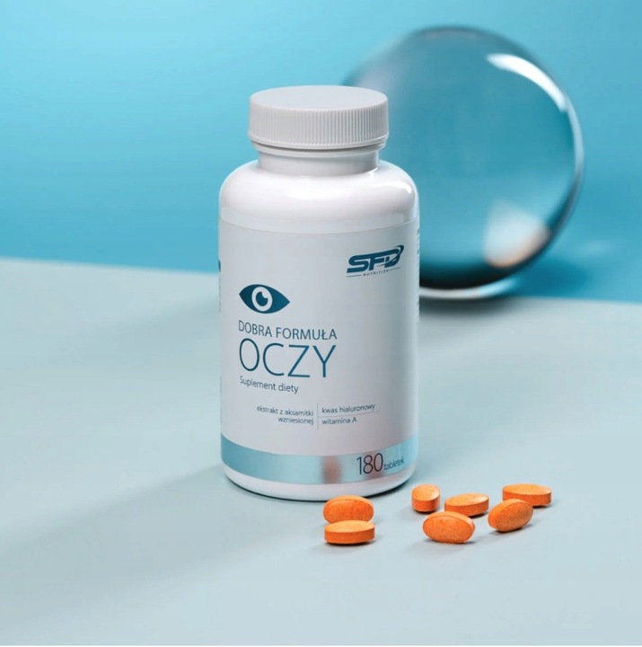 SFD DOBRA FORMUŁA OCZY 180 TAB WZROK KWAS HIALURONOWY ZDROWE OCZY SUCHE OKO