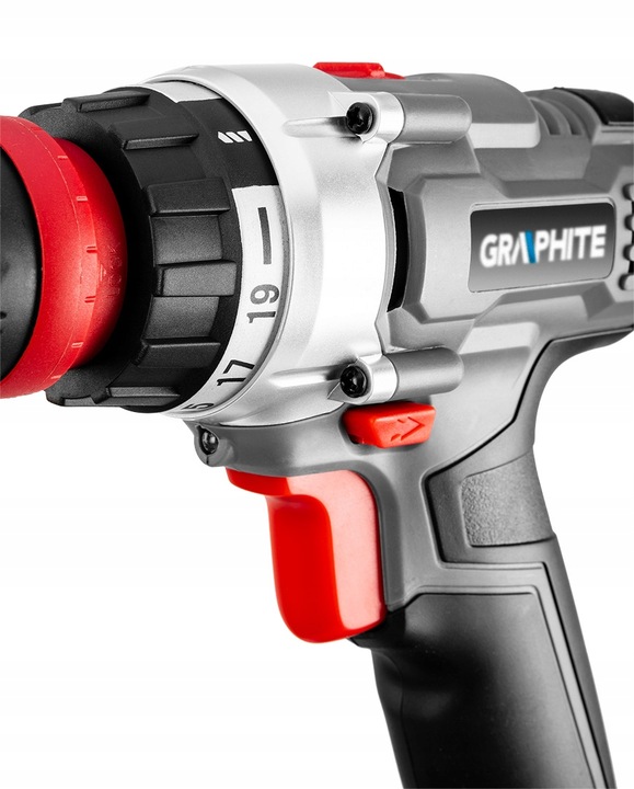 GRAPHITE Wiertarko Wkrętarka Akumulatorowa 18V Energy + 3 Adaptery