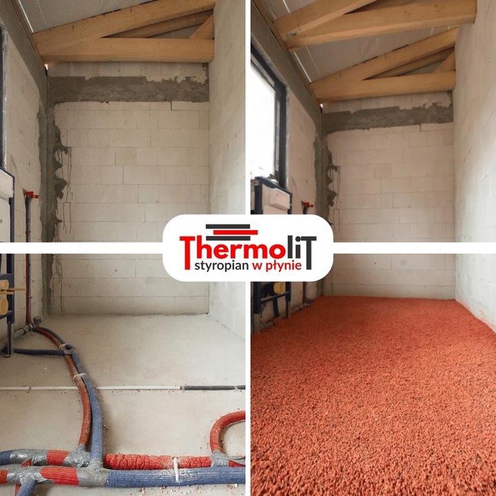 THERMOLIT styropian podłogowy w płynie GRANULAT EPS100 styrobeton worek 60l