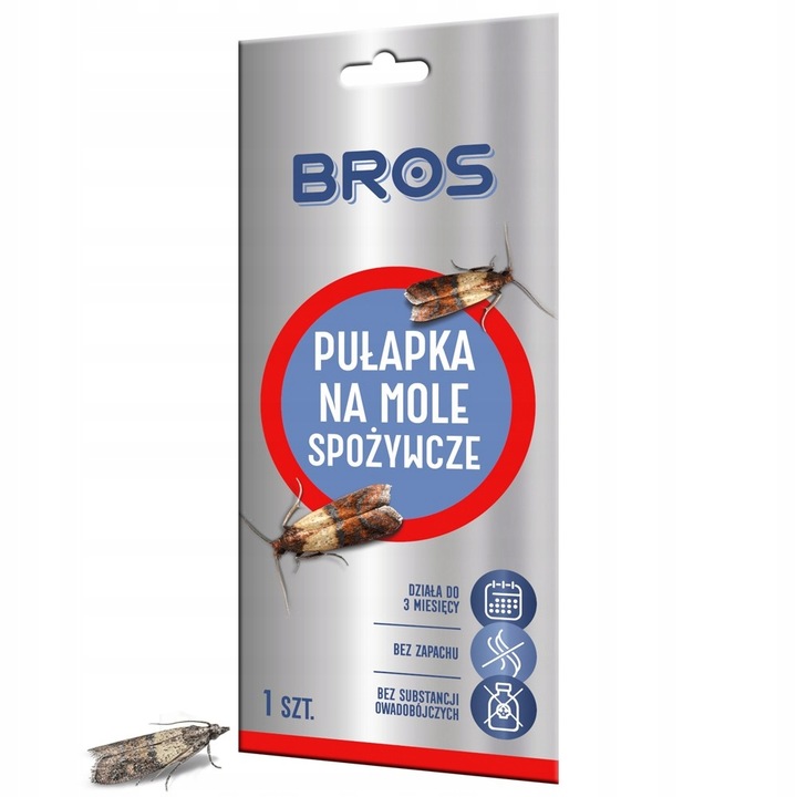 BROS Pułapka na mole spożywcze ZESTAW 10 SZTUK
