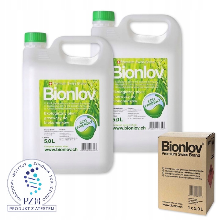 Biopaliwo Płyn do biokominków bio paliwo do kominka Bionlov 10L (2 x 5