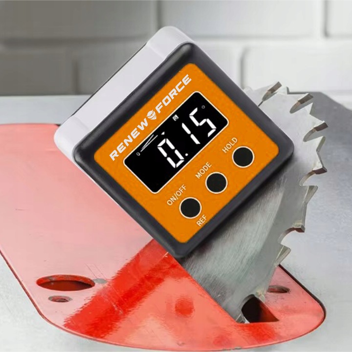 Cyfrowy Miernik Kąta LCD z Magnesem, Kątomierz, Poziomica