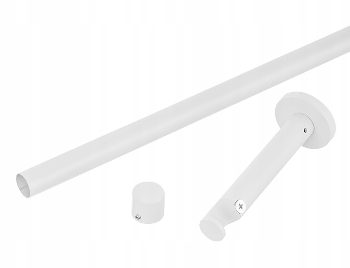 Karnisz METALOWY pojedynczy fi19 mm LOFT - 140cm Czarny mat