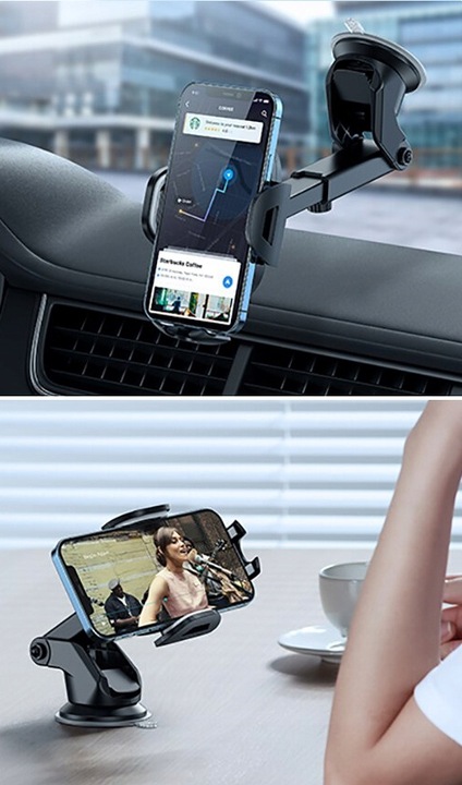 UCHWYT DO SAMOCHODU NA TELEFON SZYBĘ KOKPIT SOMOCHODOWY REGULOWANY