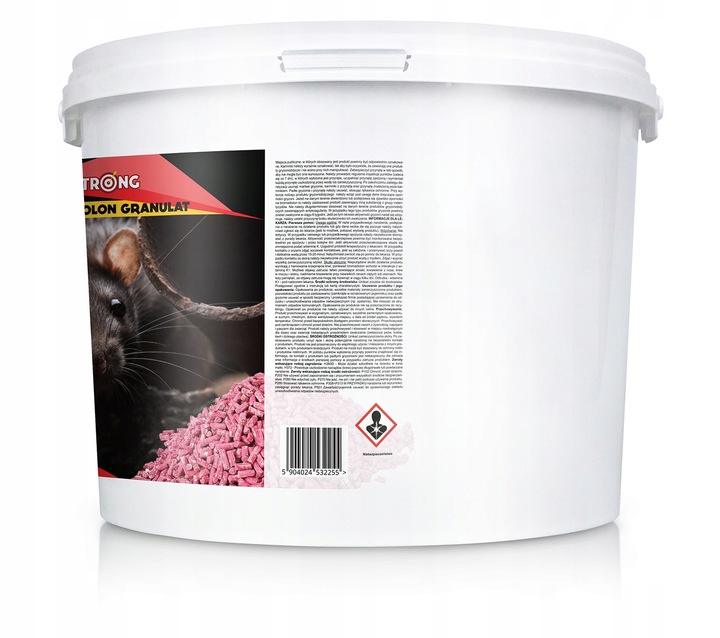 BARDZO SILNA TRUTKA NA SZCZURY I MYSZY GRANULAT BROMADIOLON STRONG 3KG