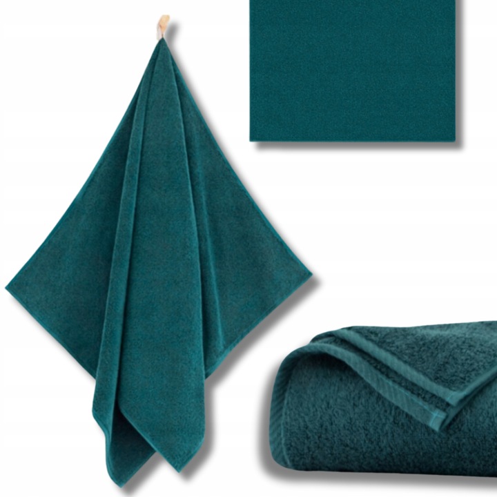 Ręcznik ZWOLTEX 70x140 KIWI 2 Bawełna Egipska 500g TURKUSOWY