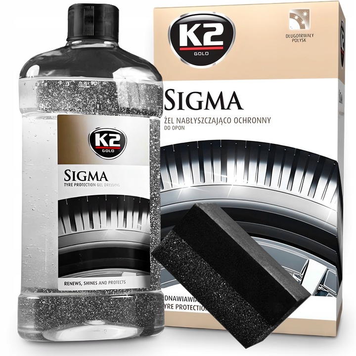 K2 Sigma Dressing Czernidło Do Opon Aplikator Pędzelek Gęste Włosie