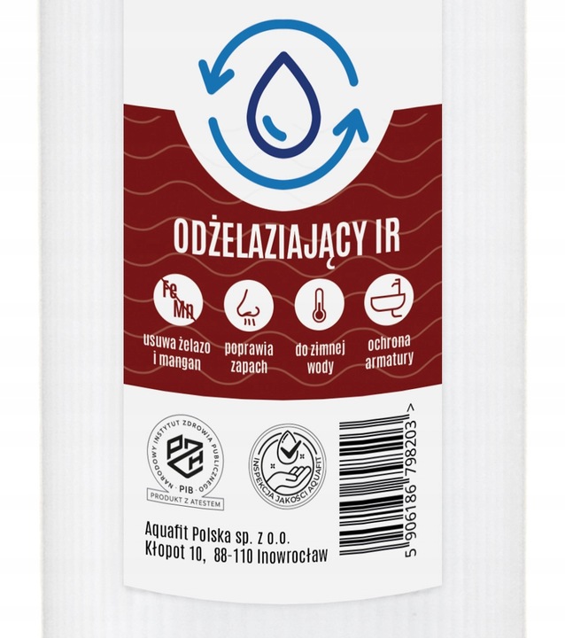 Komplet Wkładów do Filtrów Wody 10" na Cały Dom 3 stopnie filtracji AQUAFIT