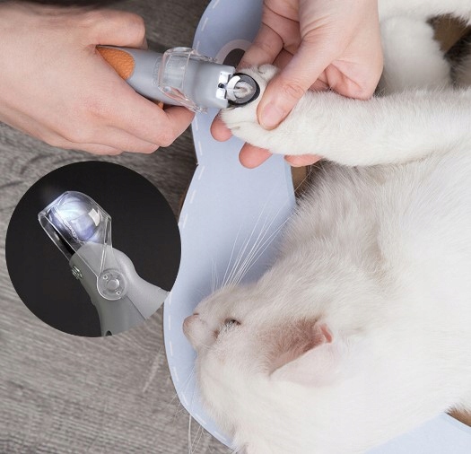 OBCINACZKI DO PAZURÓW DLA PSA z podświetleniem LED