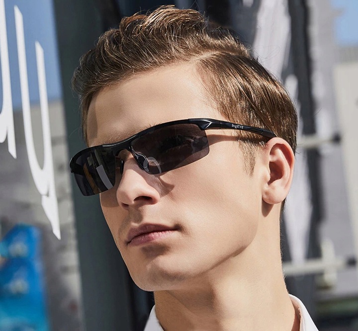 bigEYE - OKULARY POLARYZACYJNE MĘSKIE KIEROWCÓW ALUMINIUM Premium -