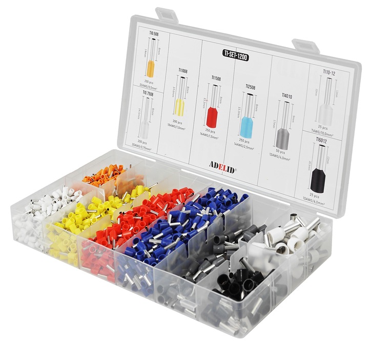 TULEJKI TULEJKA IZOLOWANA KABLOWA ZESTAW 1200 SZT