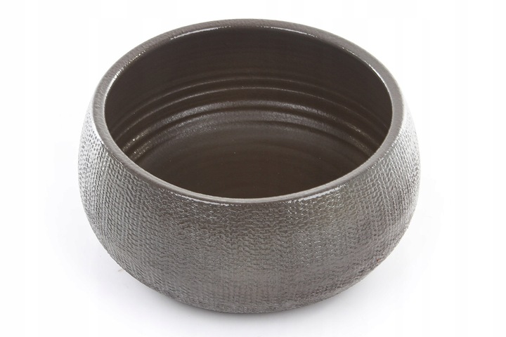 brązowa ceramiczna doniczka na drzewko BONSAI misa PORTO B. 27/13 do bonzai