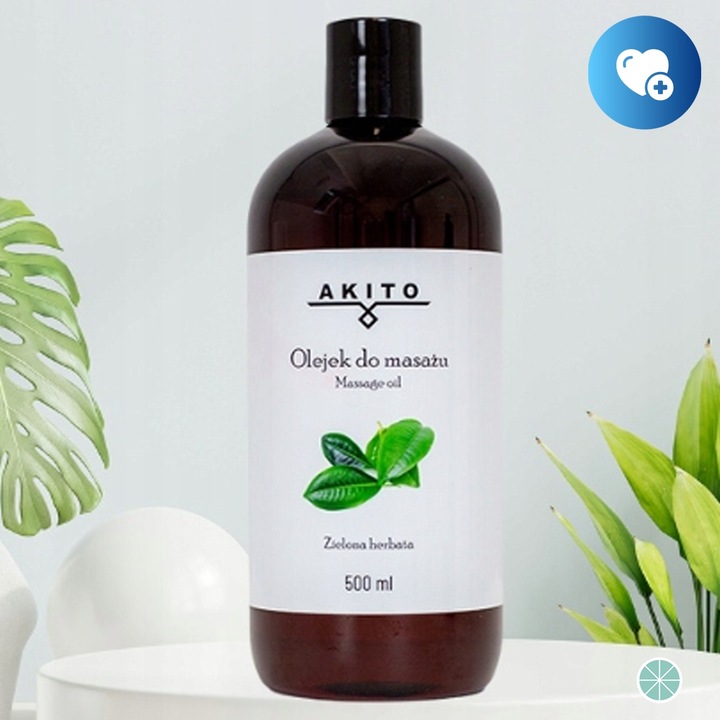 OLEJEK DO MASAŻU AKITO ZIELONA HERBATA OLEJ ARGANOWY NAWILŻAJĄCY 500ML